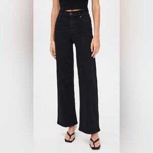 Frame Le Baggy Palazzo Jeans Black 30